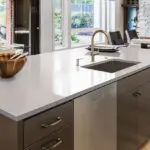 Fossil Gray Matte Finish Quartz Countertops