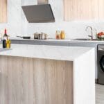 calacatta miraggio cielo quartz roomscene b - United Granite New Jersey - Countertops