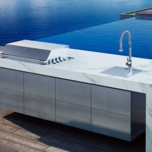 Detailed Estimate Form 5 Countertops United Granite New Jersey, New York, Sleek Altea Kitchen Island BBQ Gas Grill Luxury Elite Outdoor Kitchens Hamptons Miami - United Granite New Jersey - Countertops